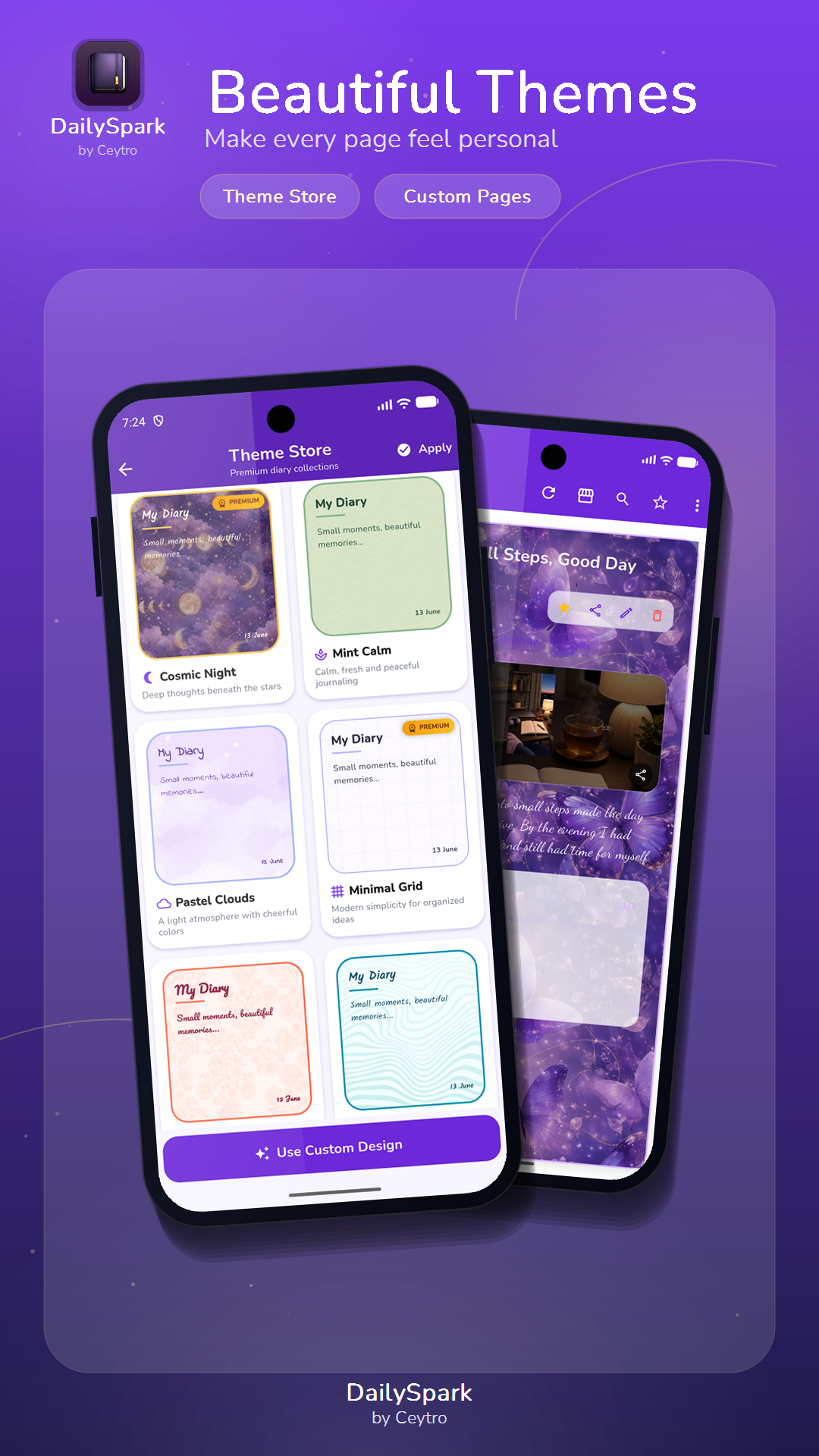 DailySpark theme selection screen