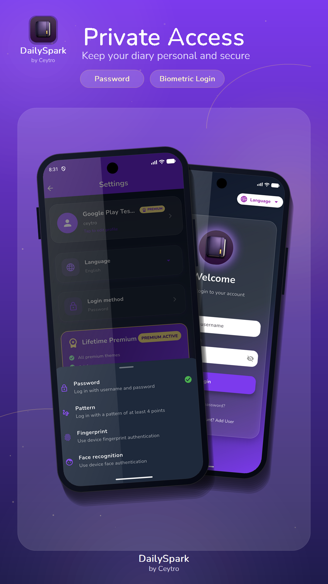 Private access in DailySpark